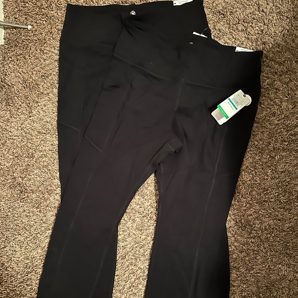 2 pairs!! Gaiam leggings XL OM HI Rise